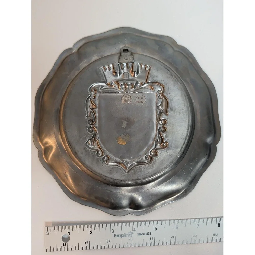 Barsinghausen Germany Pewter Wall Plate 8